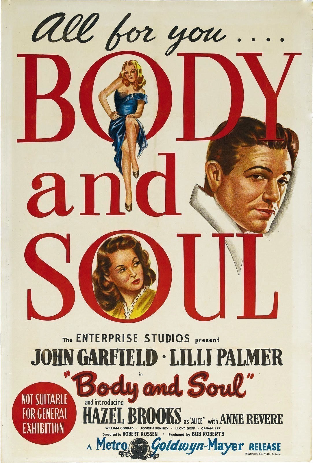 مشاهدة فيلم Body and Soul 1947 مترجم