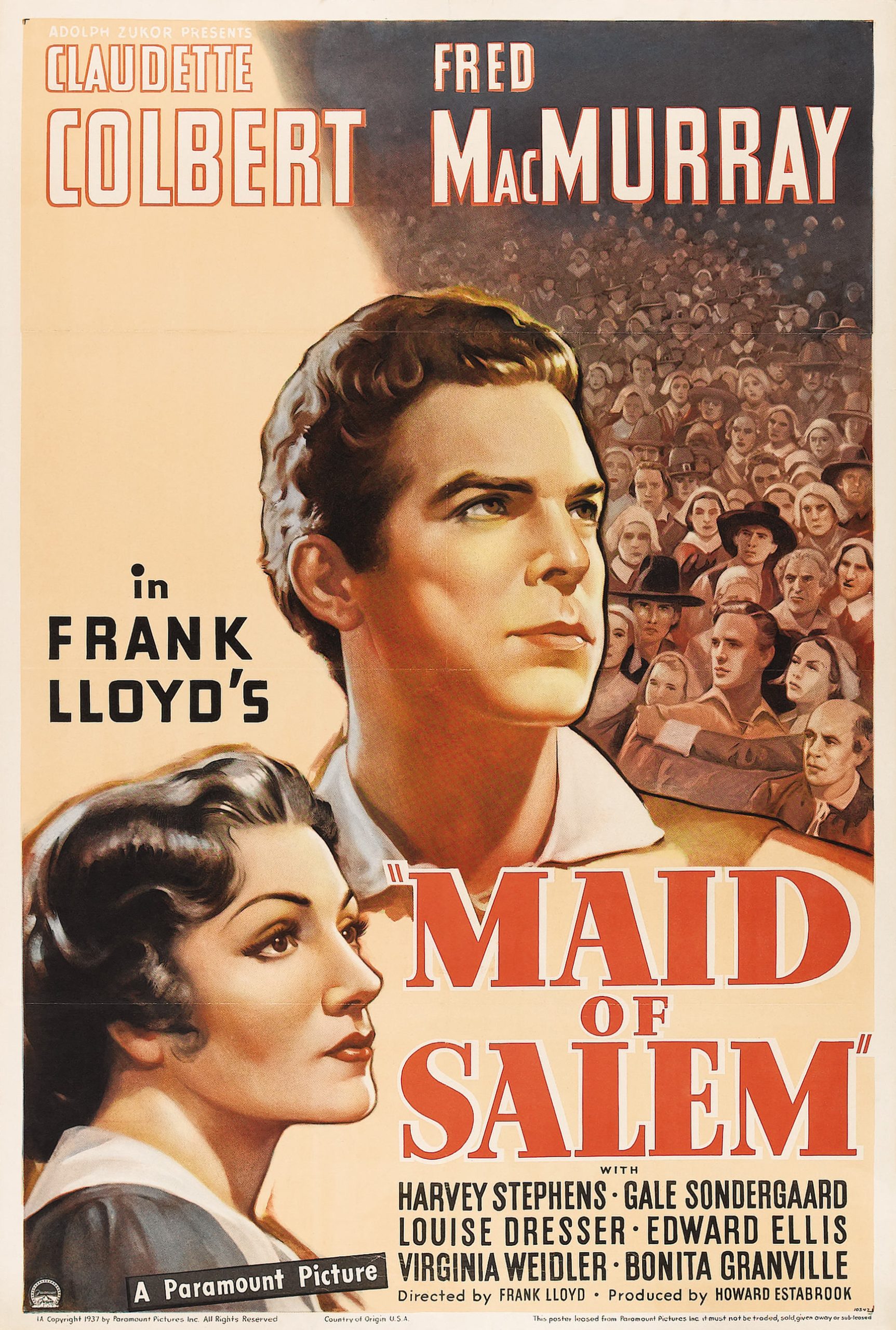 فيلم Maid of Salem 1937 مترجم اونلاين