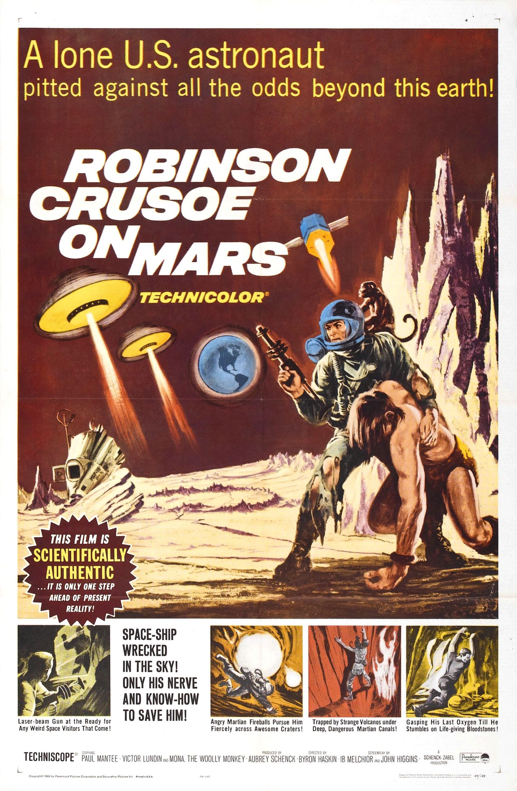 فيلم Robinson.Crusoe.On.Mars.1964 مترجم اونلاين